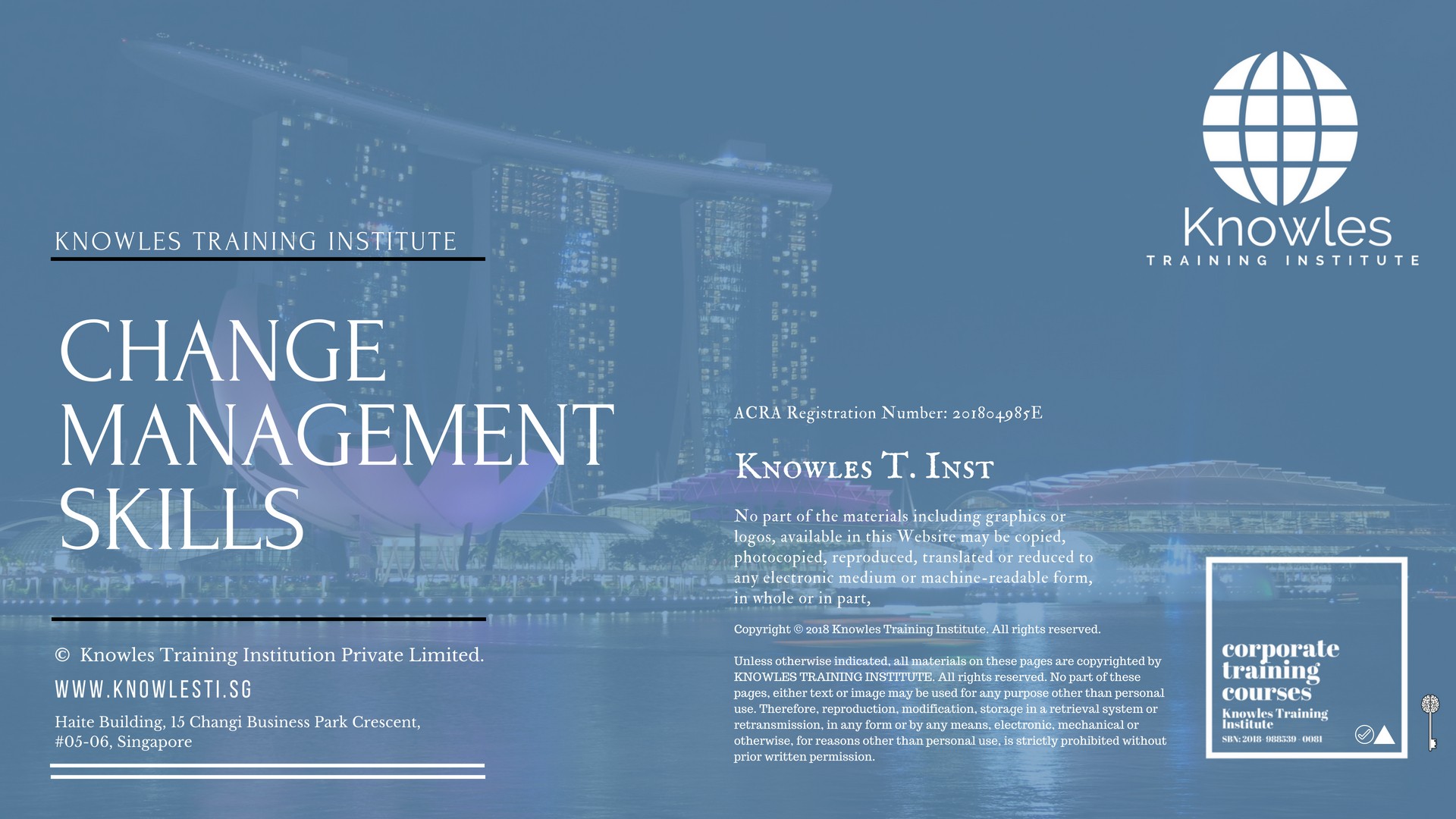 Change Management Skills Training Course in Japan