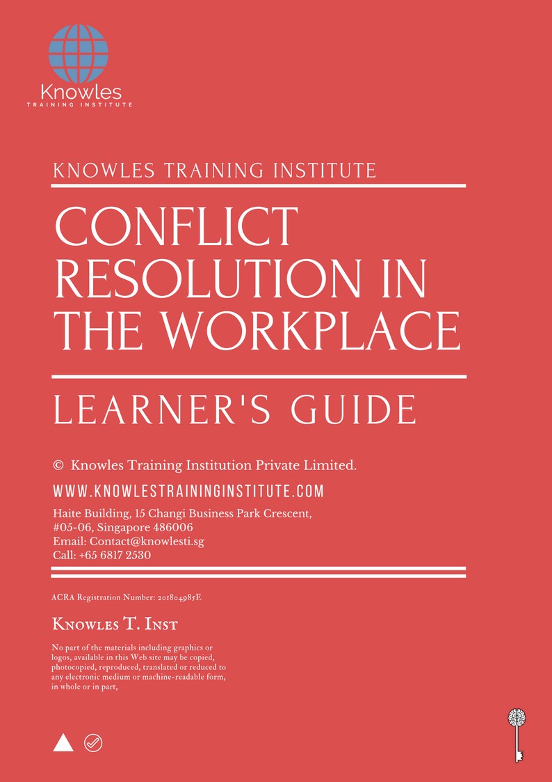 Conflict Resolution In The Workplace Course in Japan Learner’s Guide