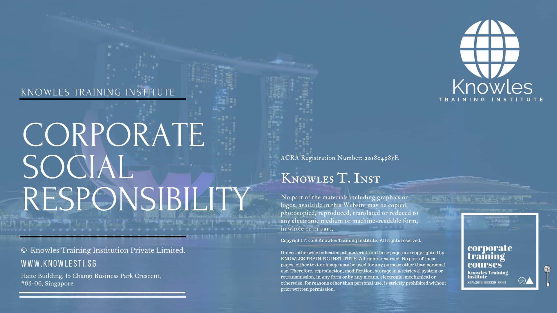 Corporate Social Responsibility Training Course in Japan