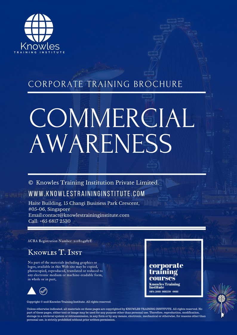 Course Brochure For Commercial Awareness Training Course in Japan