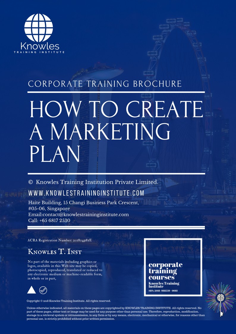Course Brochure For How To Create A Marketing Plan in Japan