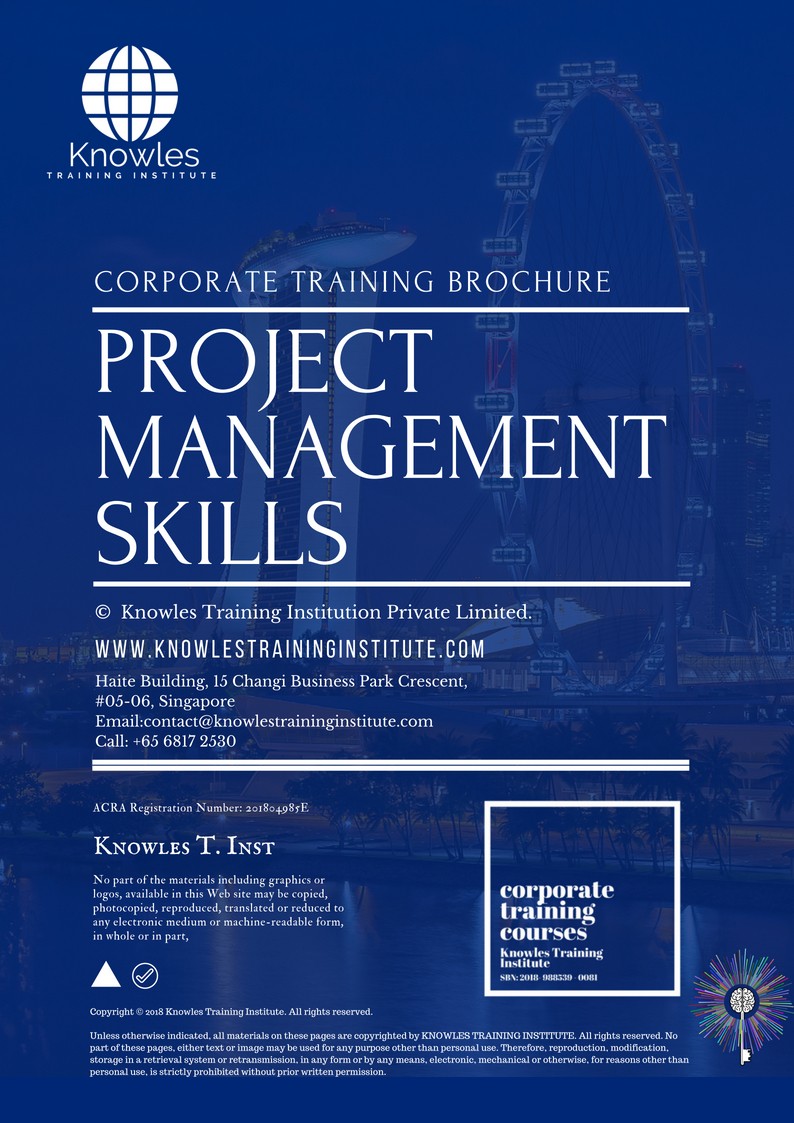 Course Brochure For Project Management Skills course in Japan