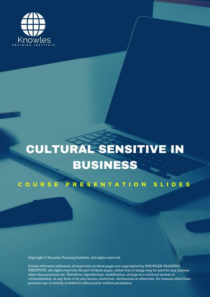 Cultural Sensitive In Business Training Course in Japan Presentation Slides