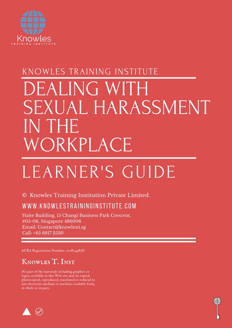 Dealing With Sexual Harassment In The Workplace Course in Japan Learner’s Guide