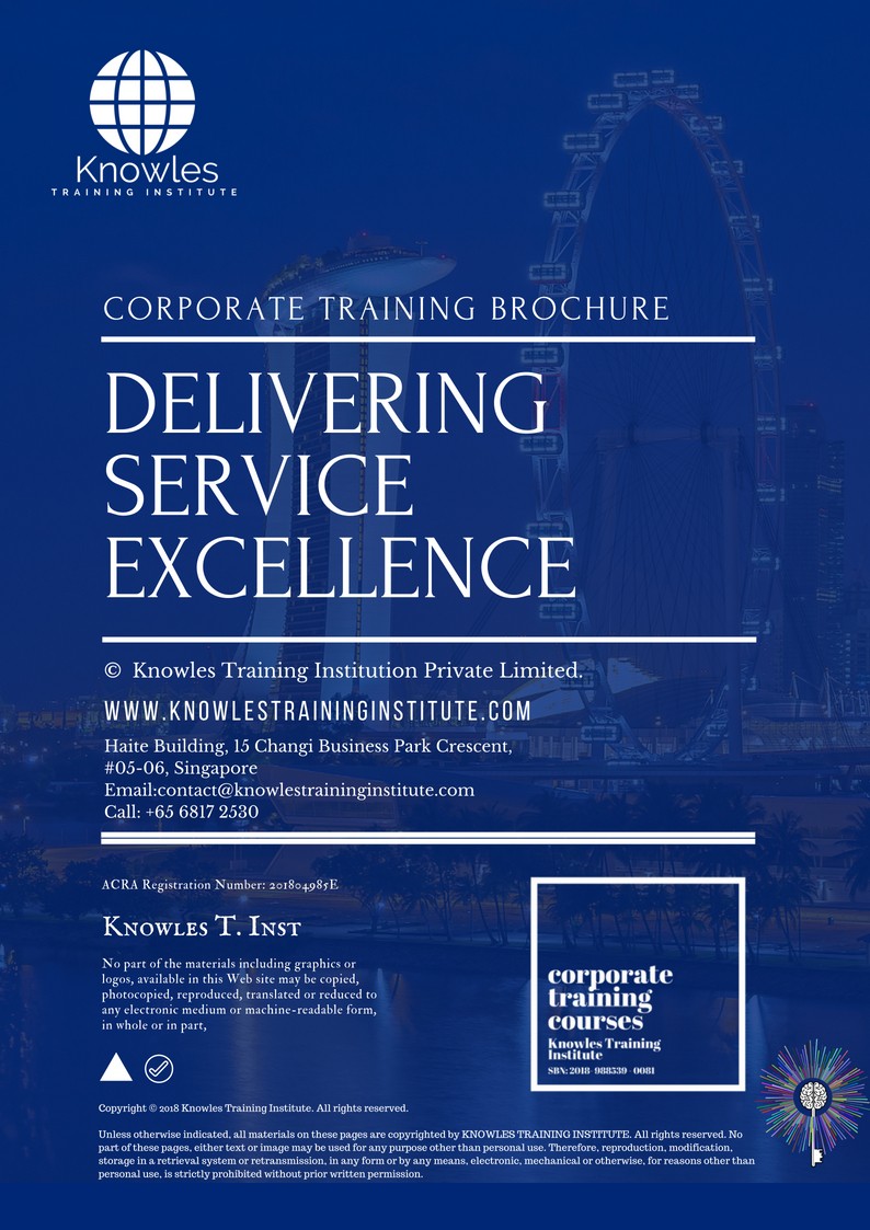 Delivering Service Excellence Course in Japan Brochure