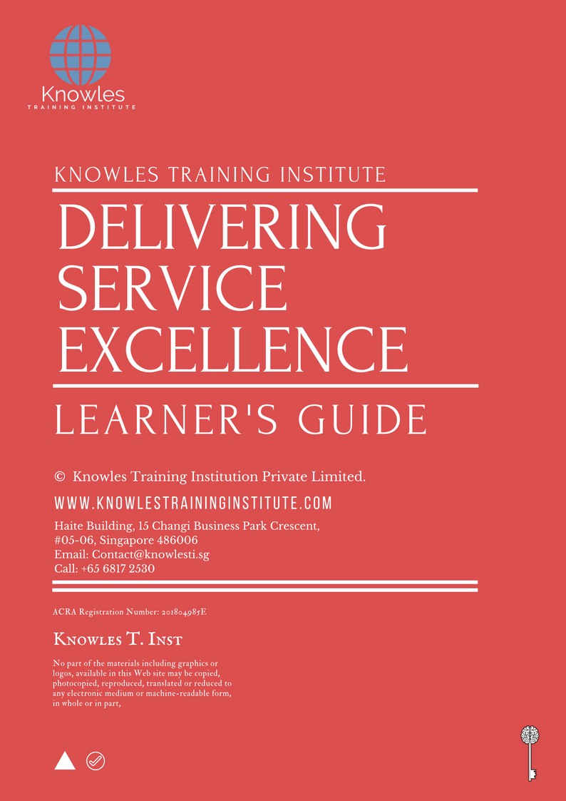 Delivering Service Excellence Course in Japan Learner’s Guide