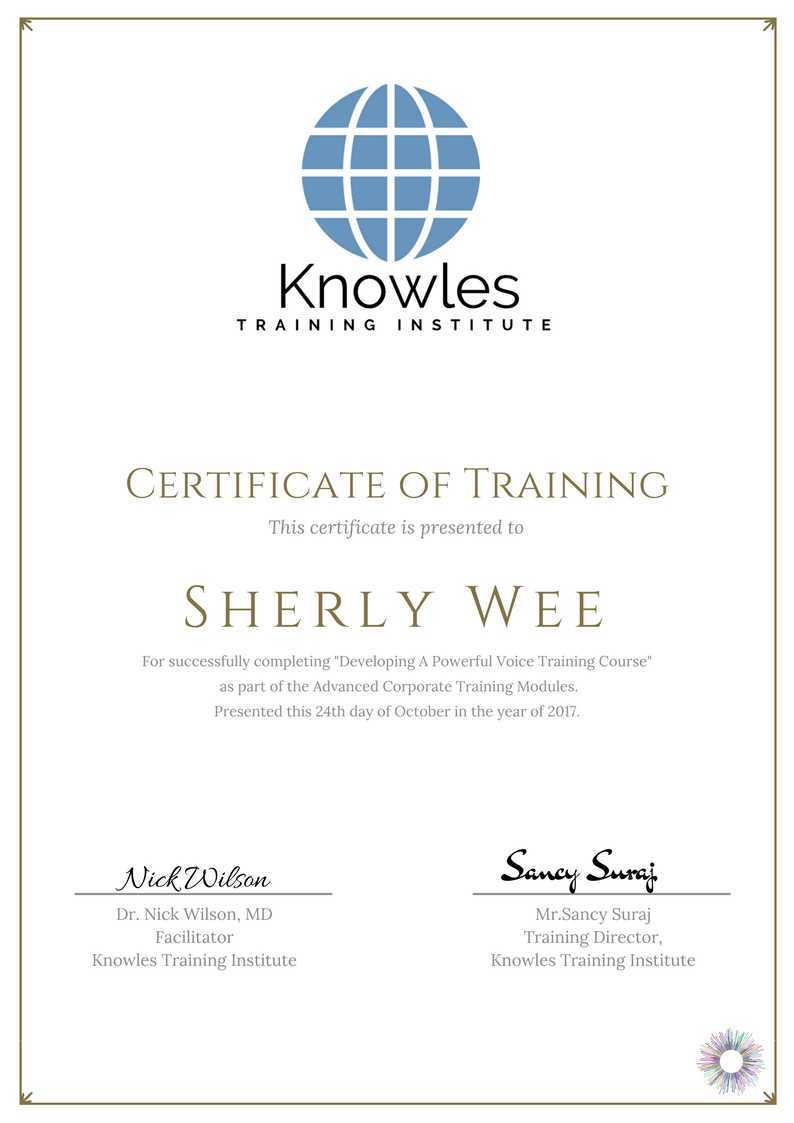 Developing A Powerful Voice Training Certification Course in Japan