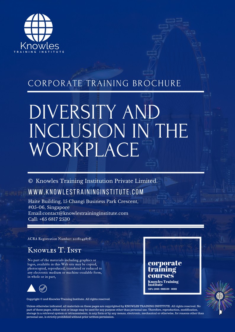 Diversity And Inclusion In The Workplace Training Course in Japan Course Brochure