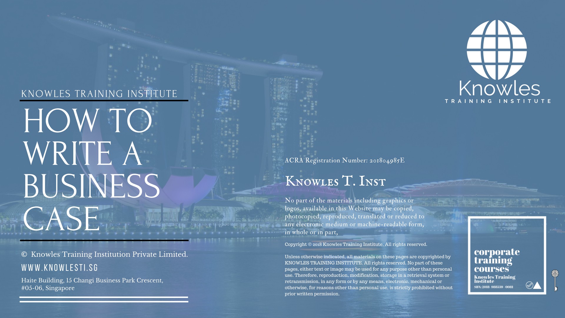 How To Write A Business Case Training Course in Japan