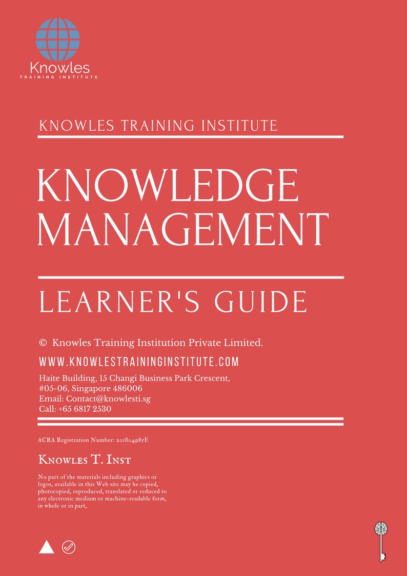 Knowledge Management Training Course in Japan Learner’s Guide