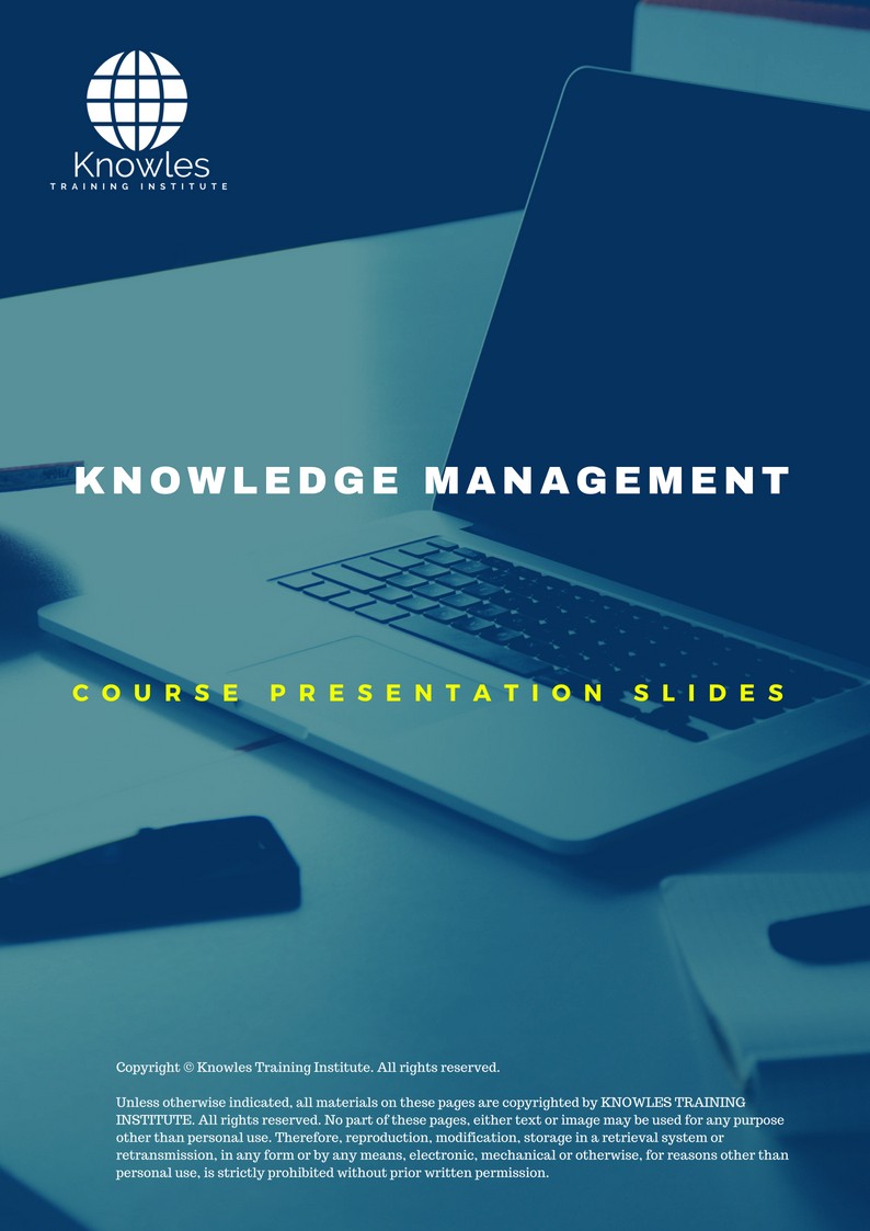 Knowledge Management Training Course in Japan Presentation Slide