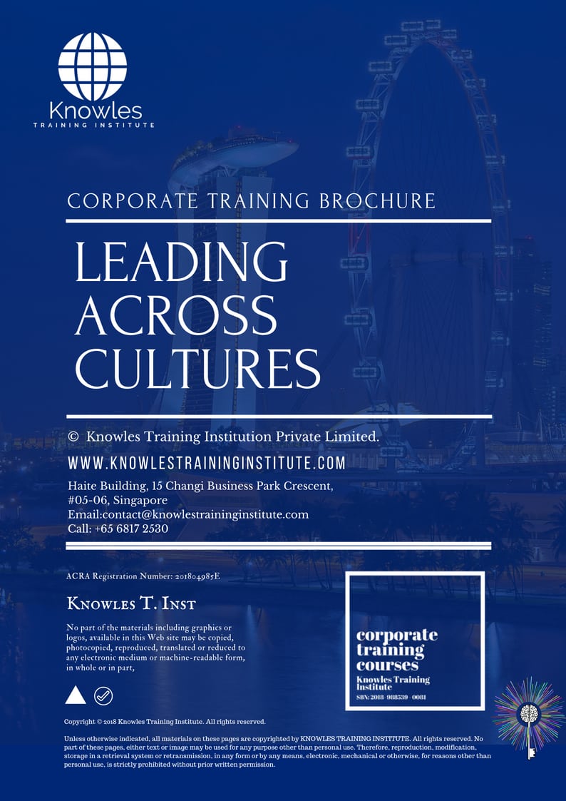 Leading Across Cultures Training Course in Japan Brochure