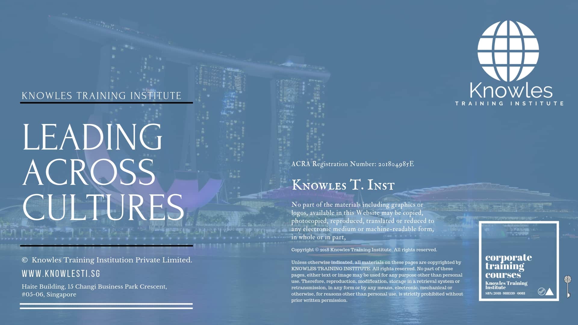 Leading Across Cultures Training Course in Japan