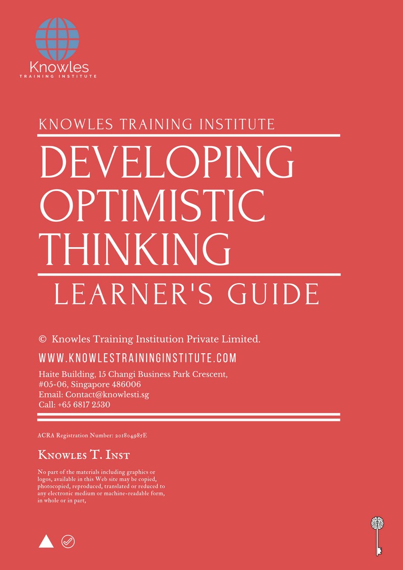 Learner’s Guide For Developing Optimistic Thinking Training Course in Japan