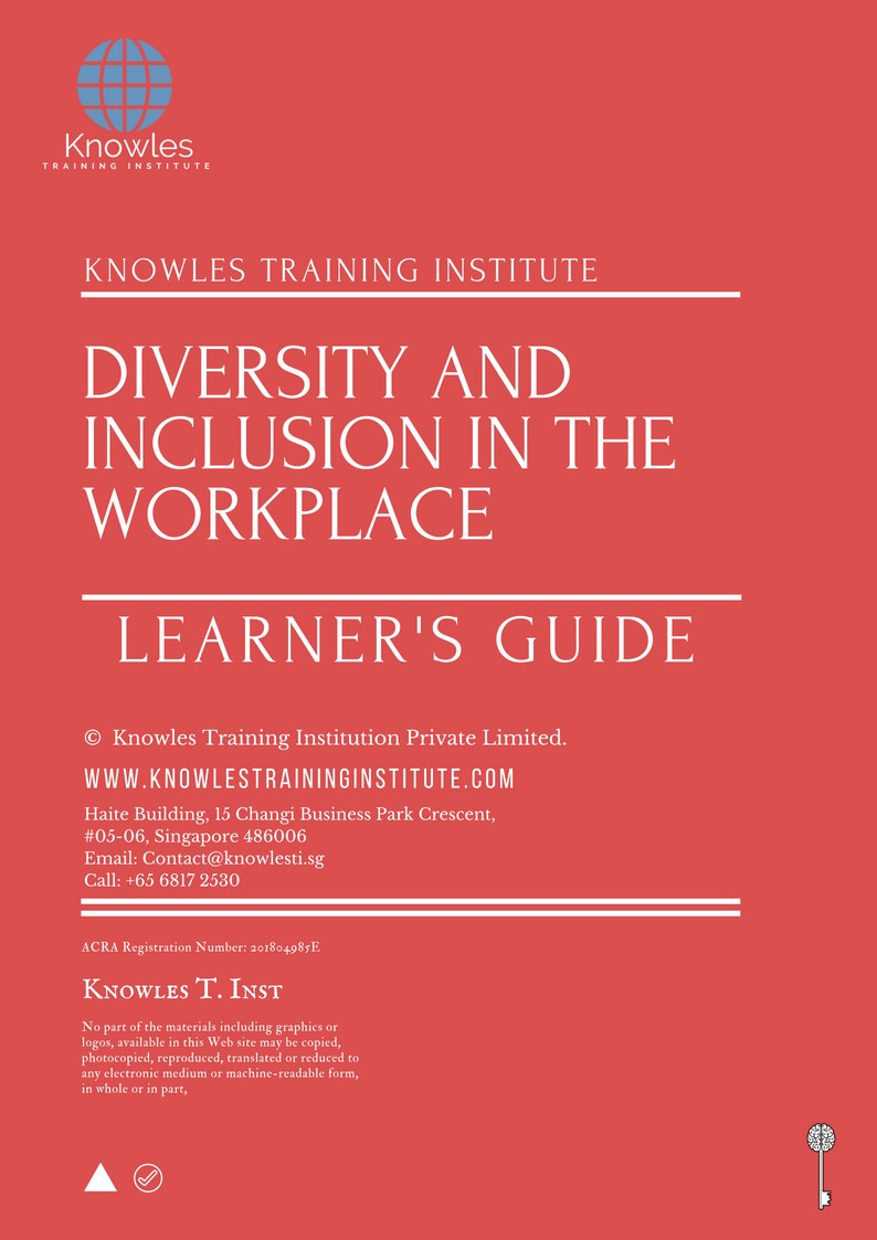 Learner’s Guide For Diversity And Inclusion In The Workplace Training Course in Japan