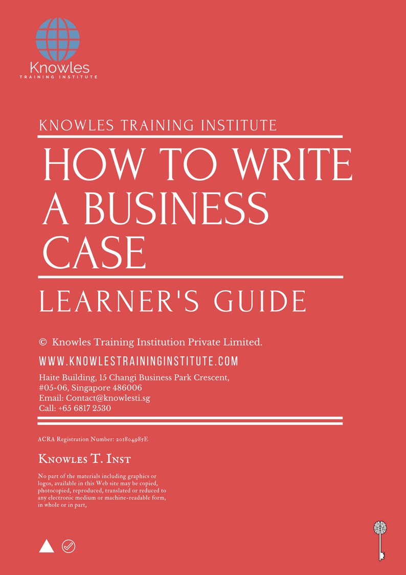 Learner’s Guide For How To Write A Business Case Course in Japan