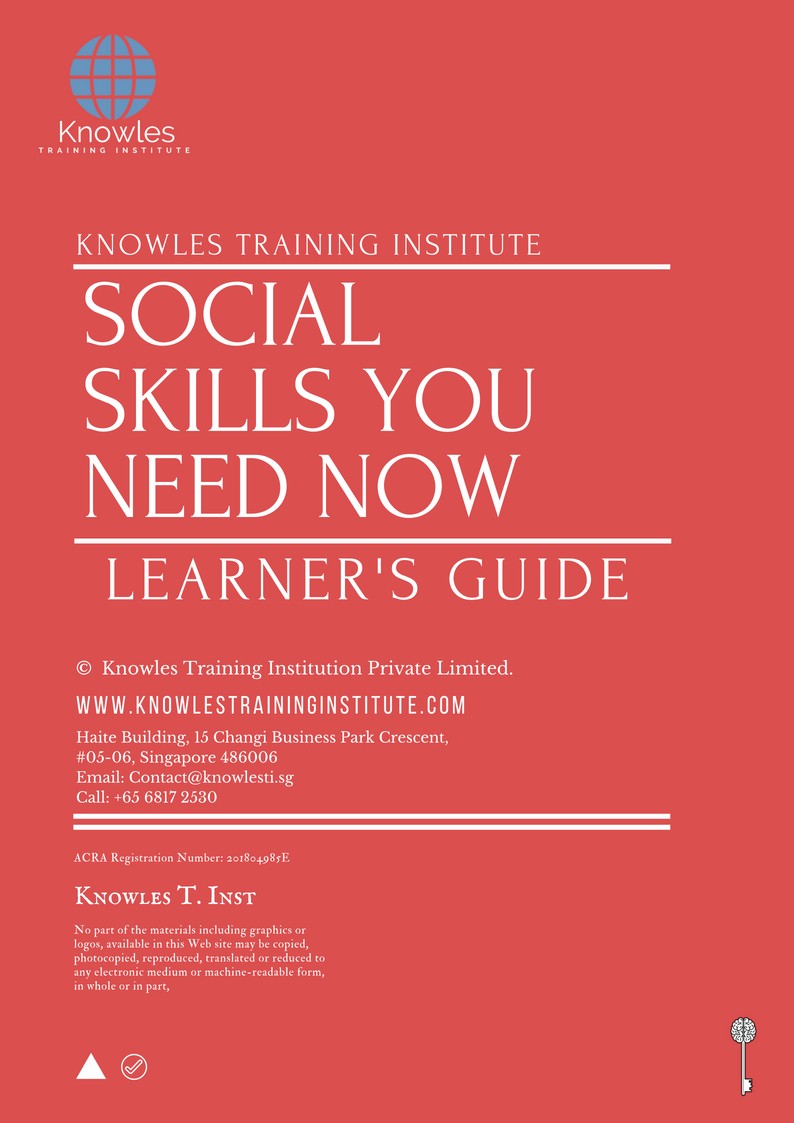 Learner’s Guide For Social Skills You Need Now Course in Japan