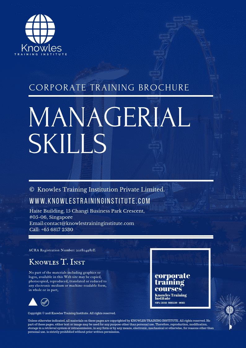Managerial Skills Training Course in Japan Brochure