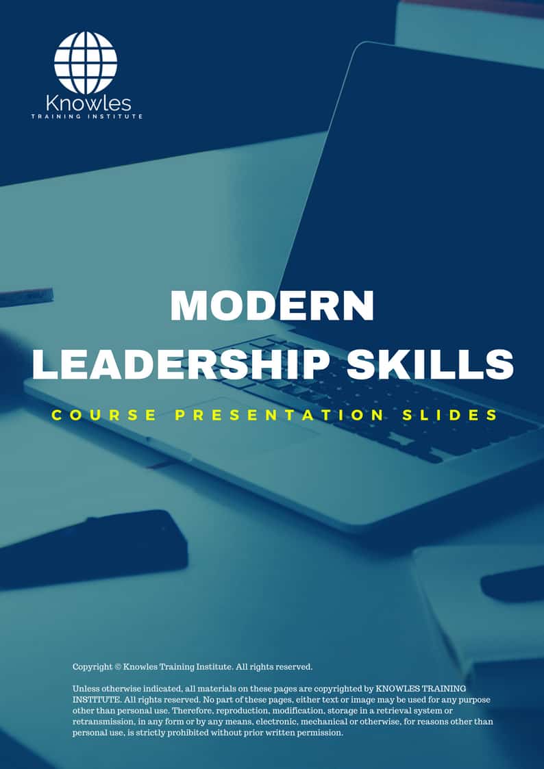 Modern Leadership Skills Training Course in Japan Presentation Slides