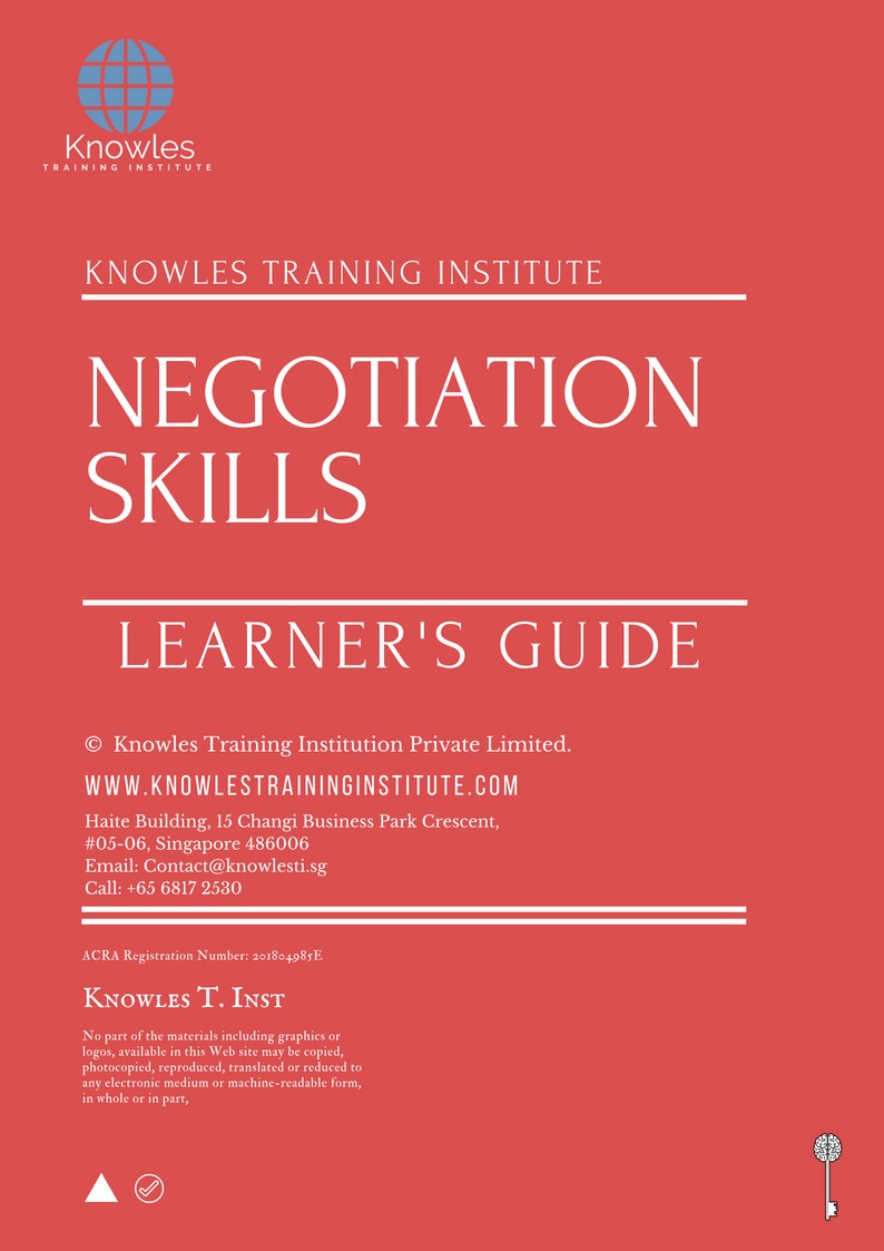 Negotiation Skills Course in Japan Learner_s Guide