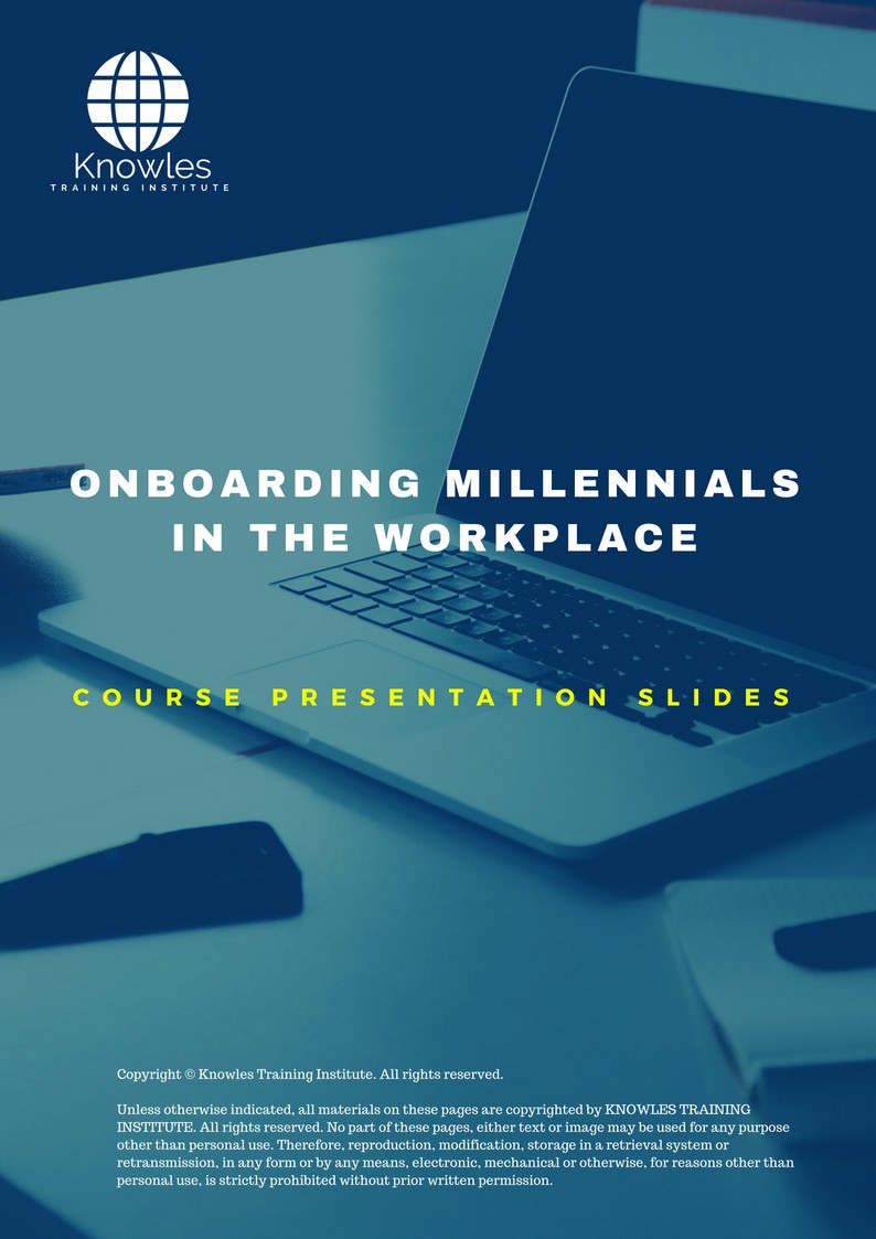 Onboarding Millennials In The Workplace Training Course in Japan Presentation Slide