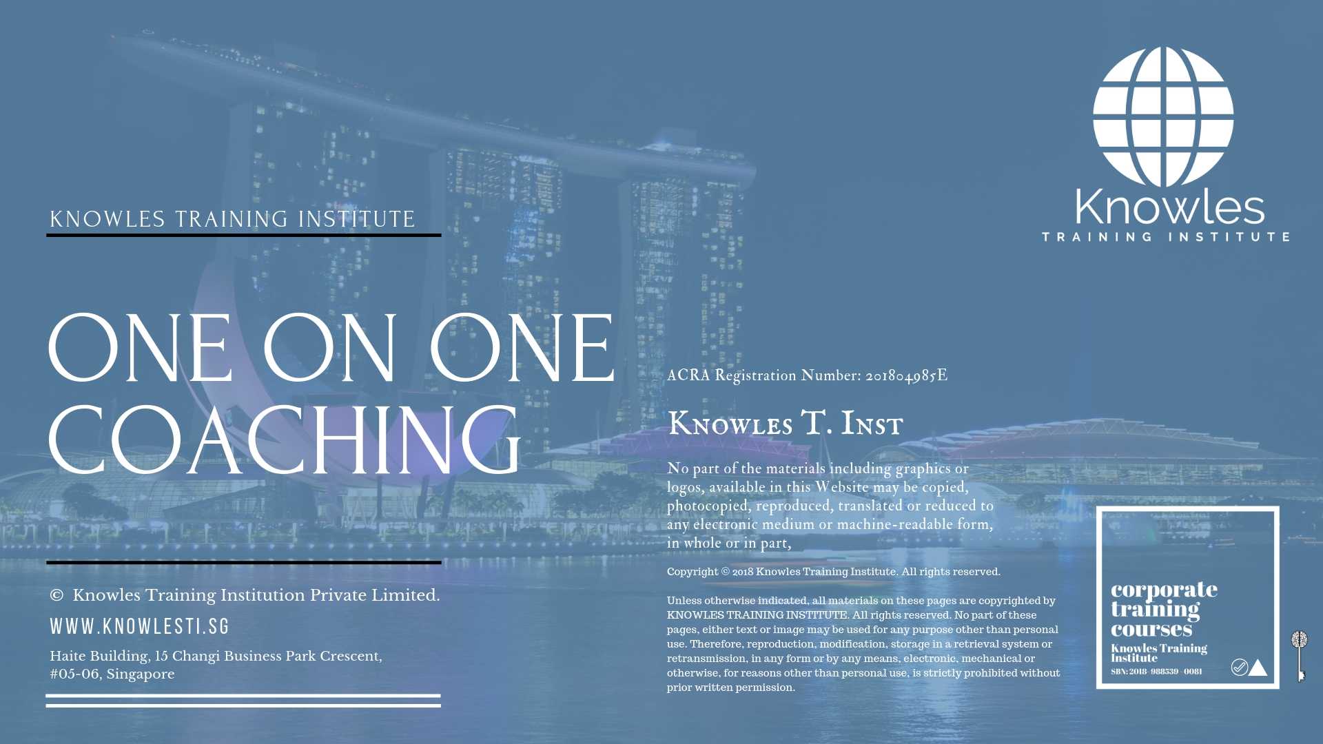 One On One Coaching Course in Japan