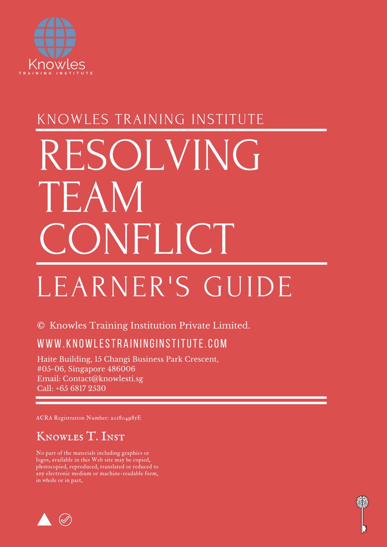 Resolving Team Conflict Course in Japan Learner’s Guide