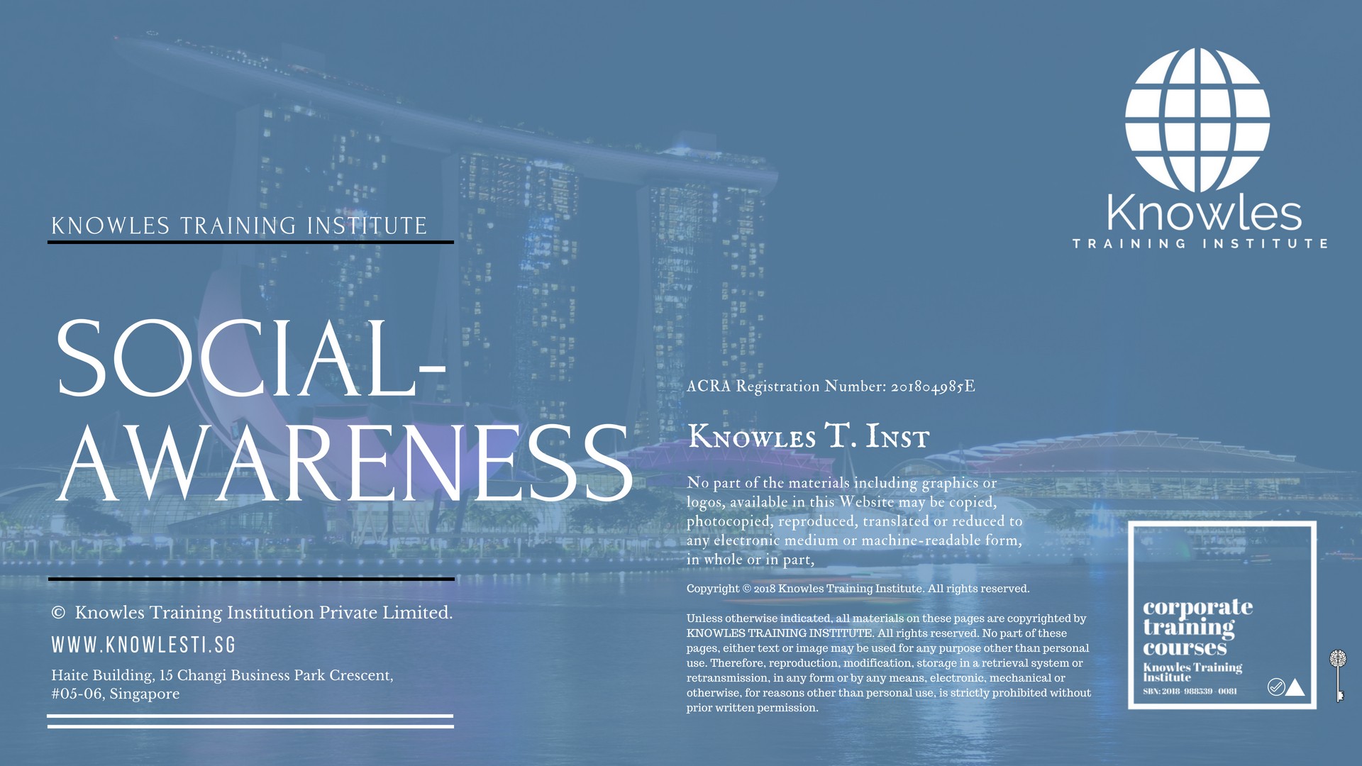 Social-Awareness Training Course in Japan