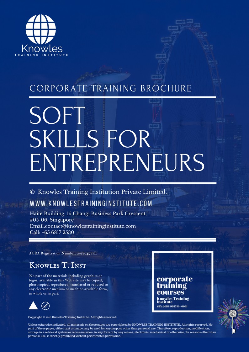 Soft Skills For Entrepreneurs Course in Japan Brochure