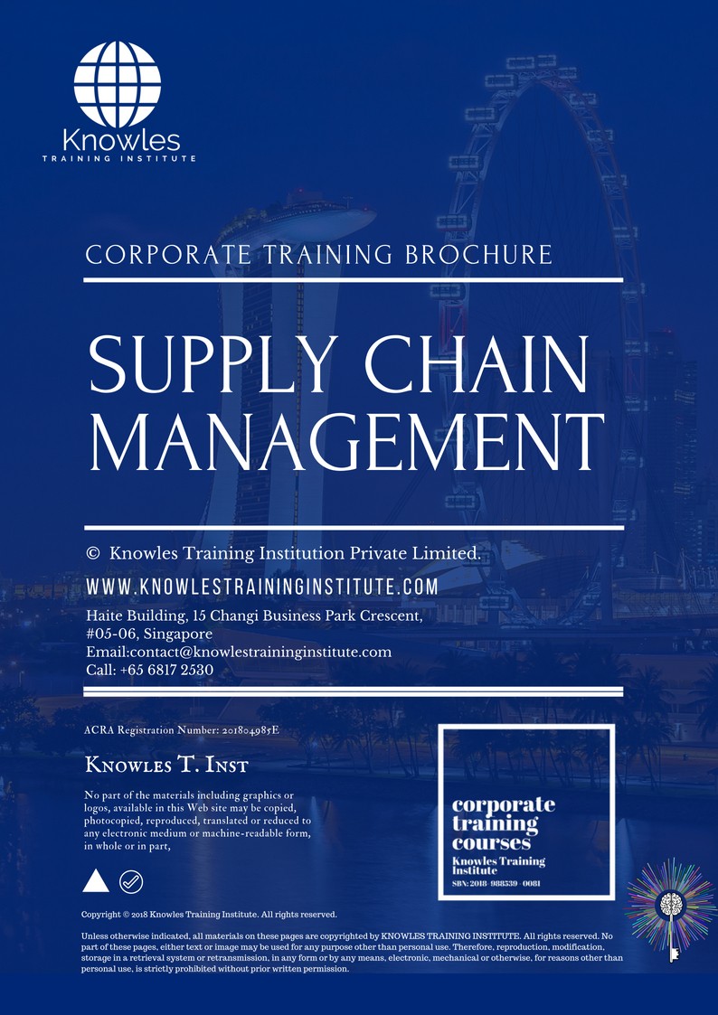 Supply Chain Management Training Course in Japan Brochure