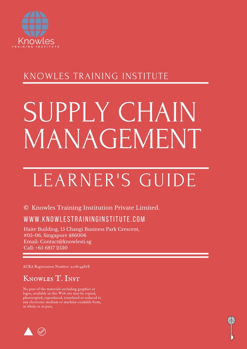 Supply Chain Management Training Course in Japan Learner’s Guide