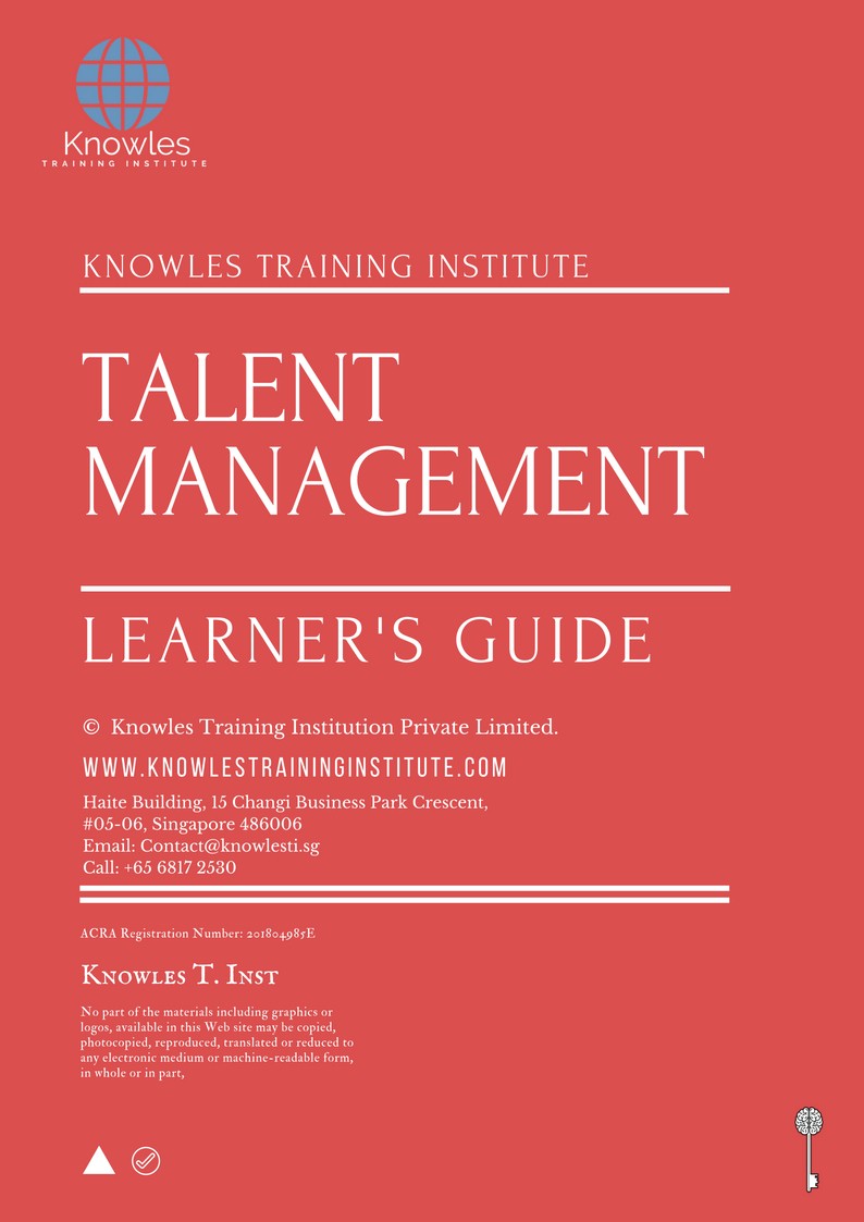 Talent Management Training Course in Japan Presentation Slide Learner’s Guide