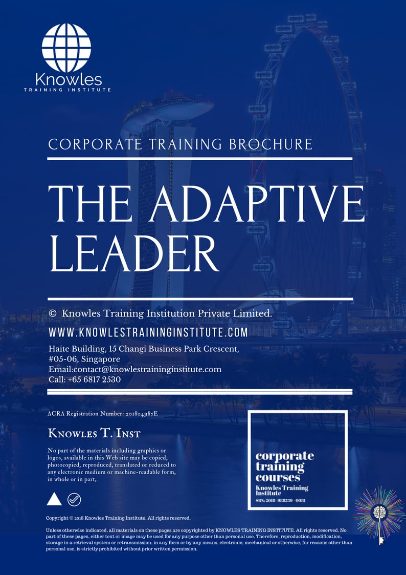The Adaptive Leader Training Course in Japan Brochure