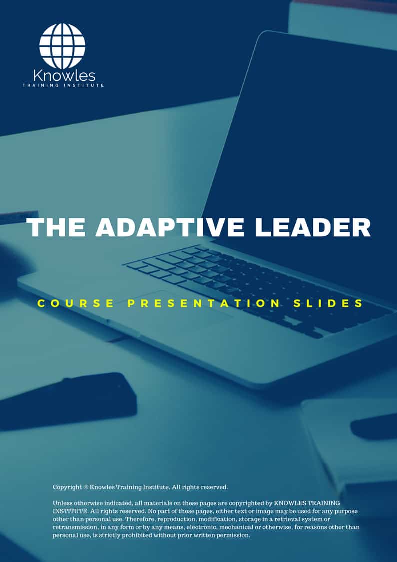 The Adaptive Leader Training Course in Japan Presentation Slides