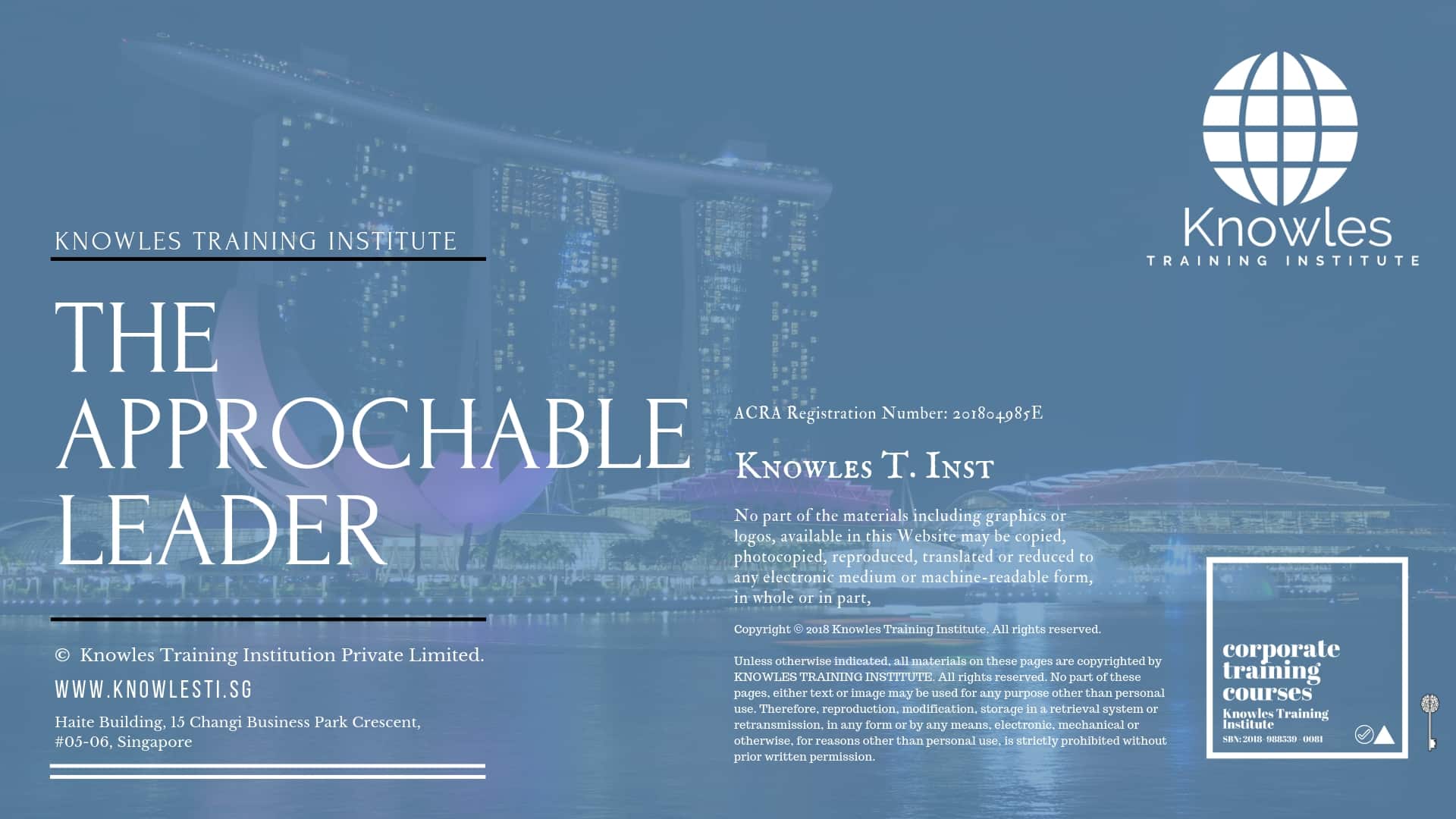 The Approchable Leader Training Course in Japan