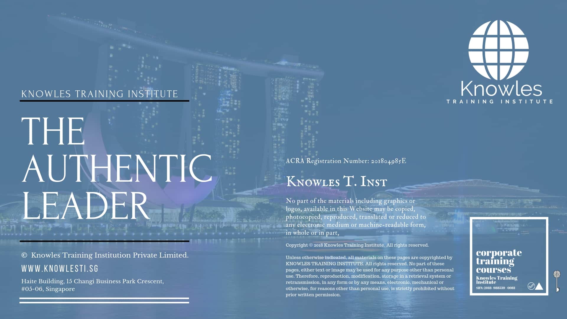 The Authentic Leader Training Course in Japan