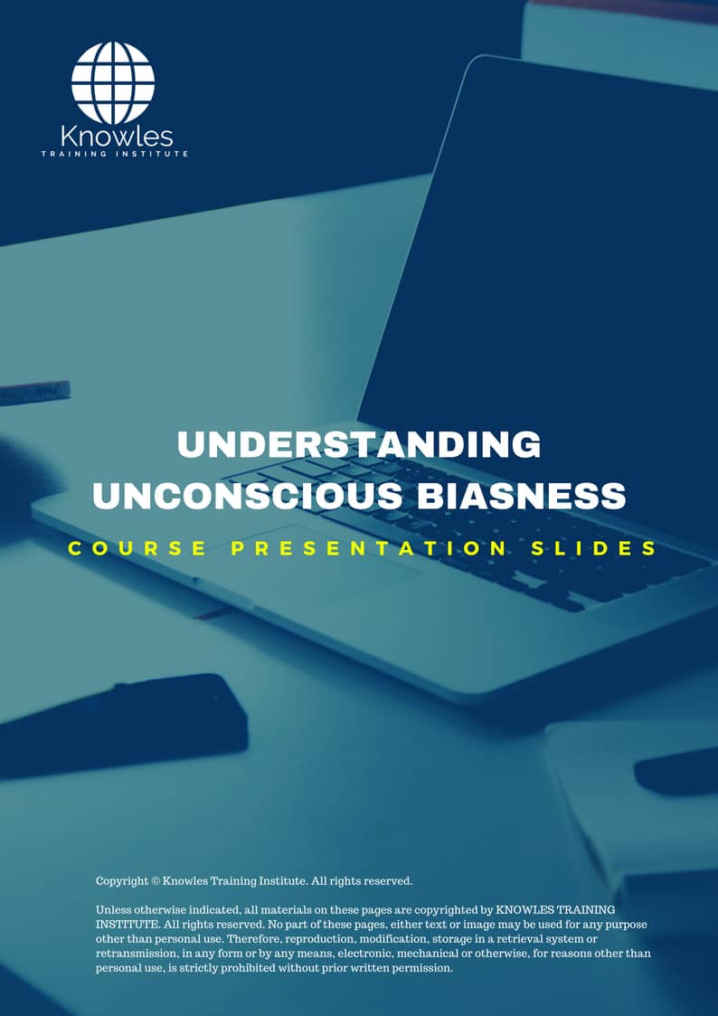 Understanding Unconscious Biasness Training Course in Japan Presentation Slides