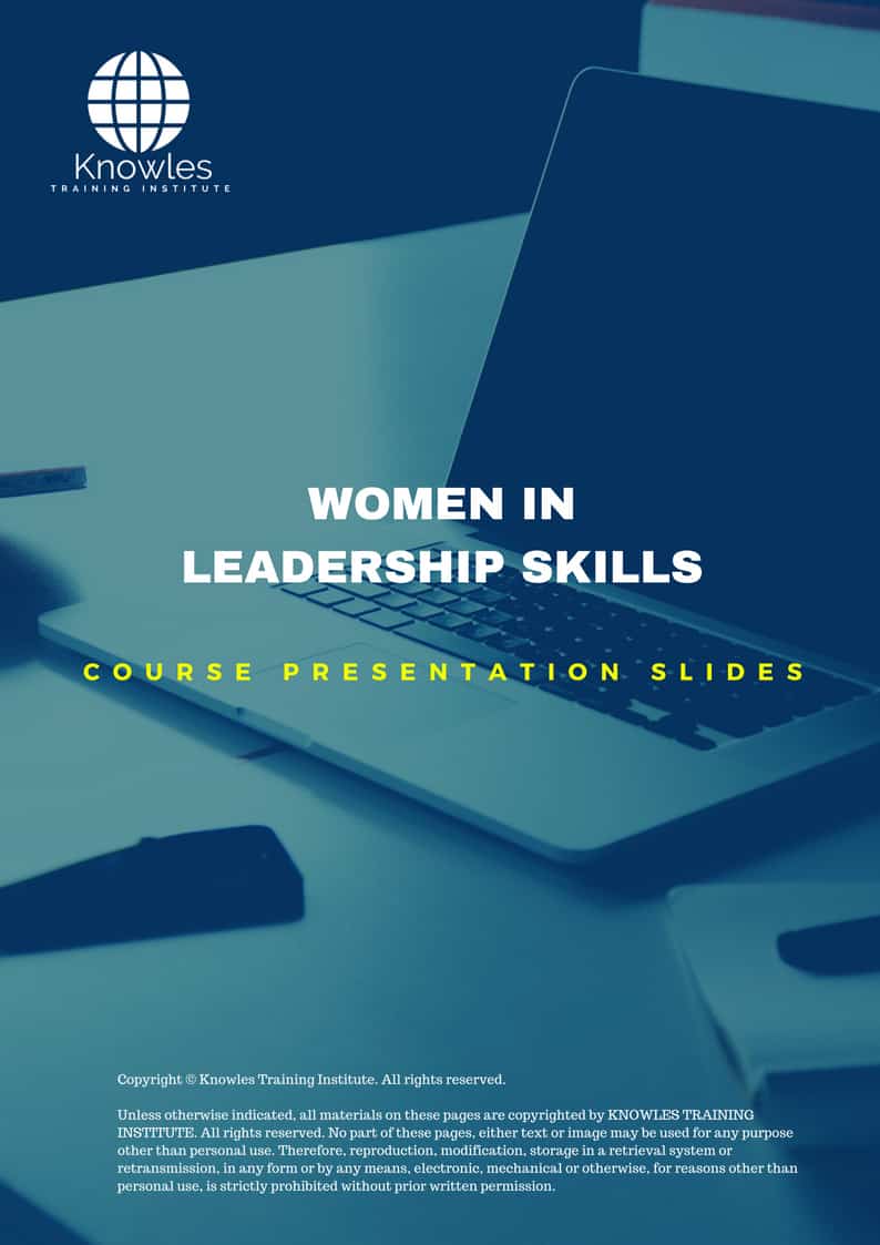 Women In Leadership Skills Training Course in Japan Presentation Slides