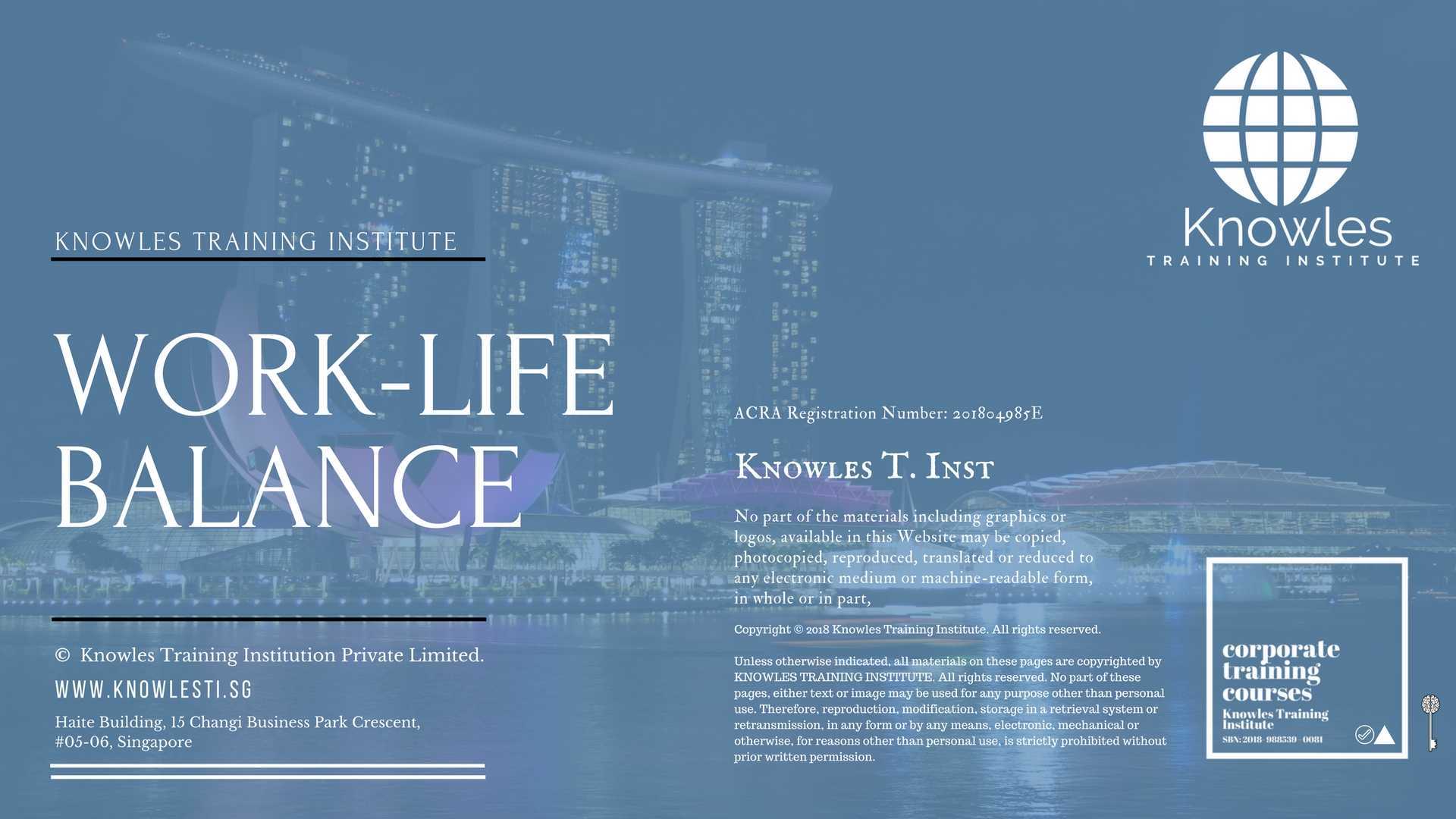 Work-Life Balance Training Course in Japan